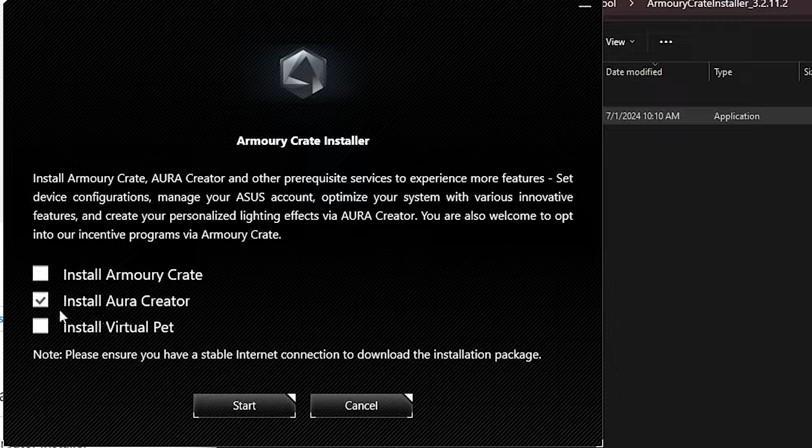 Armoury Crate guide – installation step 2